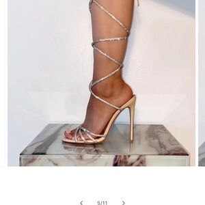 Cult of Coquette Crystal strappy heels
